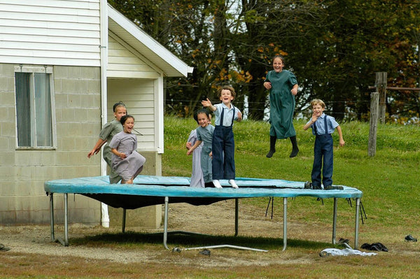 amish blue dress