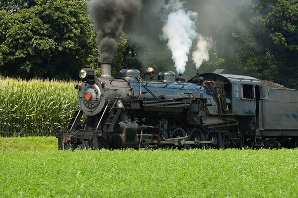 can amish use trains