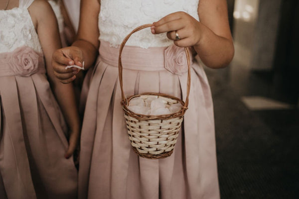 how to make a flower girl basket with fabric 