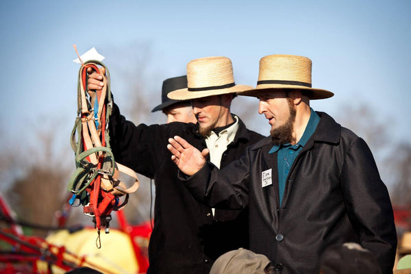 why do amish not have mustaches